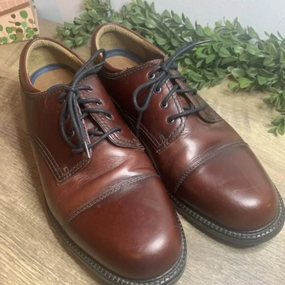 Brown Leather Dockers Mens Sz 12 M